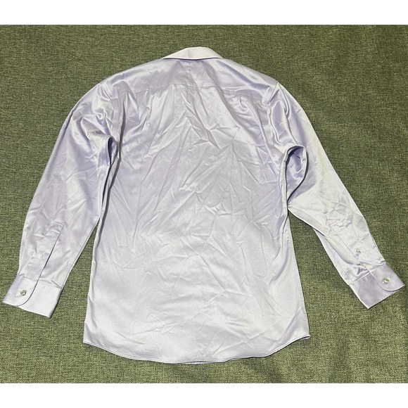 Murano Men's 14 1/2-32 Purple Long Sleeve Shirt - Picture 7 of 7